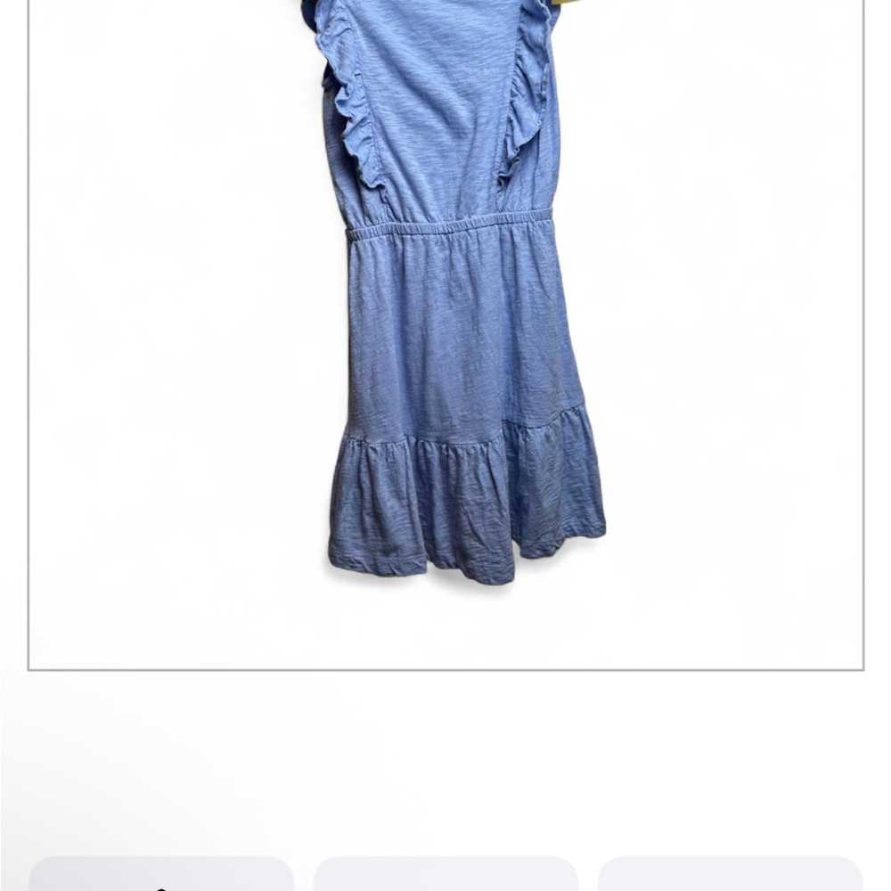 LOFT Ruffle Blue Dress - Picture 13 of 16